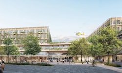 Auf Straßenniveau wird man die neue Klinik Ottakring betreten. Jetzt stehen dort noch die ...