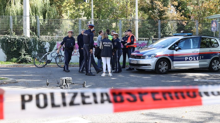 There was also a large-scale operation at the school in Keplerstraße in Graz.