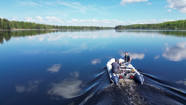 The young people were abandoned in an untouched forest area by a lake in the wilderness of Sweden. (Bild: Pfadfindergruppe Braunau am Inn – PaE)