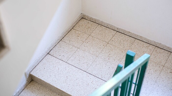 Hierher hatte sich die 22-Jährige gerettet