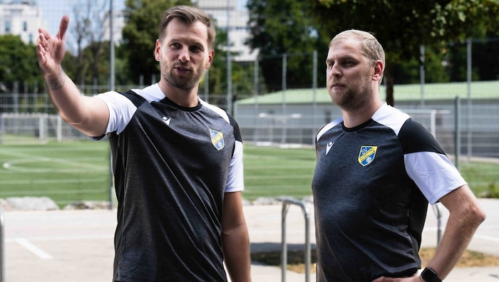 As sports director at Stripfing: Alex Grünwald (left)