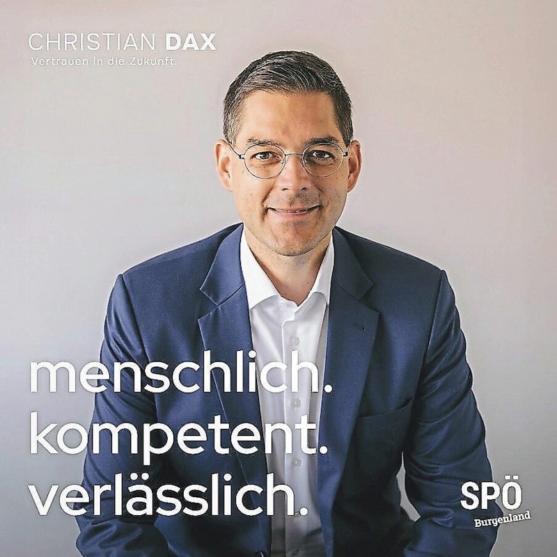 The controversial post on Facebook: Did state parliament member Christian Dax (SPÖ) advertise too early for the state election? (Bild: Screenshot)