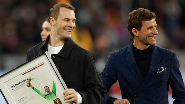 Manuel Neuer and Thomas Müller (Bild: AFP or licensors)