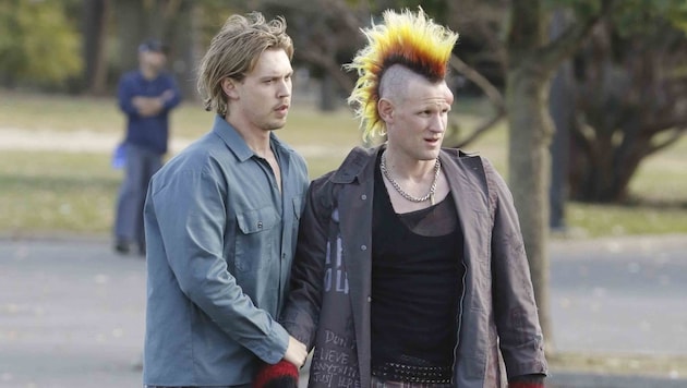 Austin Butler and Matt Smith on the set of "Caught Stealing" (Bild: Photo Press Service/www.photopress.at)