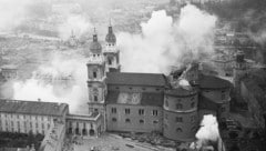 Salzburger Dom wurde damals beim Luftangriff getroffen und schwer beschädigt (Bild: Stadt:Salzburg)