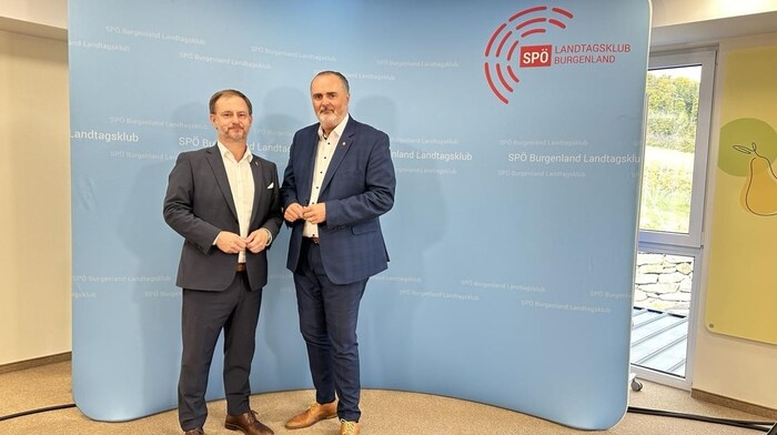 Club meeting with club leader Roland Fürst and Governor Doskozil in Kukmirn.