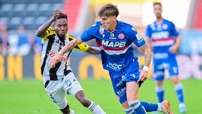 Der Slowene Tio Cipot (r.) könnte beim GAK diesmal der jüngste Derby-Debütant werden. 
