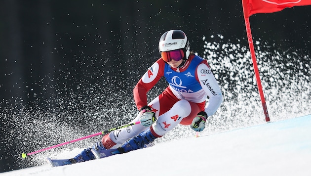 Taking full risk for the Sölden ticket: Viktoria Bürgler. (Bild: GEPA pictures)