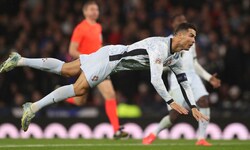 Portugal-Superstar Cristiano Ronaldo blieb blass.