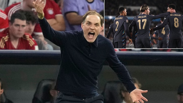 Thomas Tuchel wird wohl neuer England-Teamchef. Eine Entscheidung, die auf der Insel für Aufregung sorgt. (Bild: AP/Matthias Schrader, APA/AFP/Jonathan NACKSTRAND)