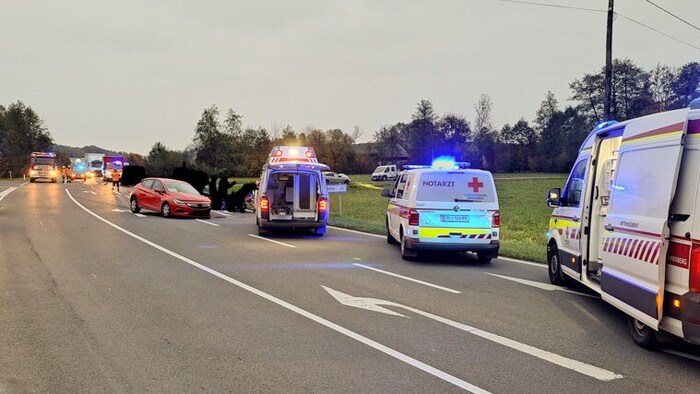 Ein Großaufgebot an Einsatzkräften in Frauental an der Laßnitz.
