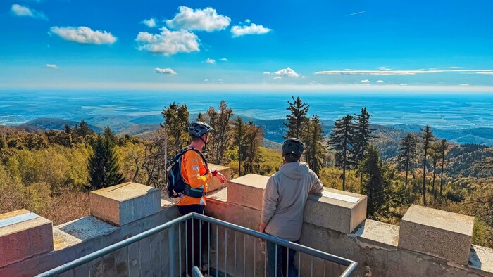 Schier endloser Ausblick vom Aussichtsturm auf dem Geschriebenstein.