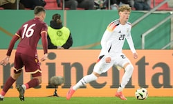 Paul Wanner (re.) glänzte im DFB-Trikot. 