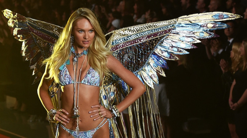 This is how Candice Swanepoel looked just a few years ago. (Bild: APA/AFP PHOTO/JEWEL SAMAD )