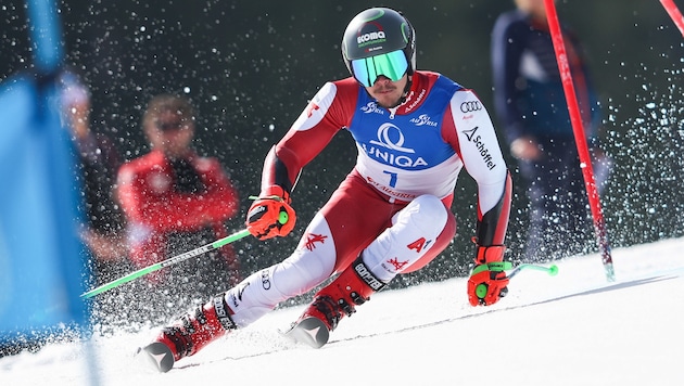 Noel Zwischenbrugger war bei der ÖSV-internen Quali am Gletscher in Sölden die Nummer eins. (Bild: GEPA pictures)