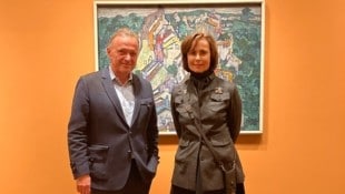 Schiele in New York: Kurator Christian Bauer und „Neue Galerie N. Y.“-Gründungsdirektorin Reneé Price (Bild: Neue Galerie New York)