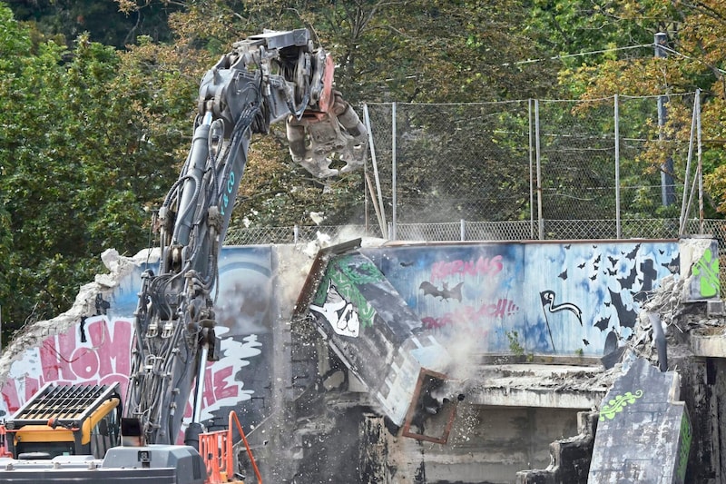 Der Abriss der alten Heimstätte schmerzte viele Sportlub-Fans. (Bild: Hetterich)