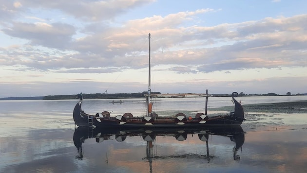 Reinhard Sovinz's self-built Viking ship. (Bild: Reinhard Sovinz)