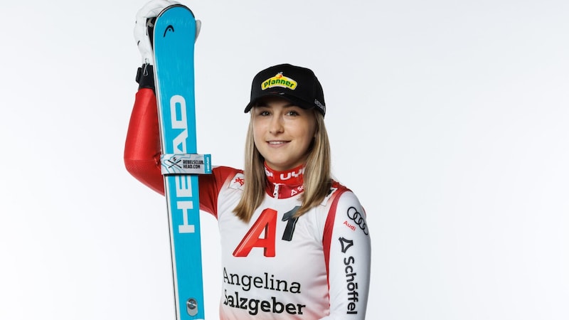 Angelina Salzgeber crashed on Monday - whether she will start in Zinal will be decided on Friday. (Bild: GEPA pictures)