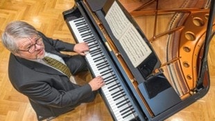 Pianist Eduard Lanner spielte Mozarts „Mailänder Variationen“ zum ersten Mal wieder, seit mehr als 250 Jahren. (Bild: Juergen Fuchs)