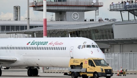 Ein Jet von European Air Charter war im Sommer 2024 am Flughafen Hörsching stationiert und sicherte viele Verbindungen in den Süden. (Bild: Wenzel Markus)