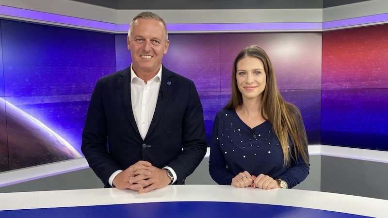 Mario Kunasek & Tanja Pfaffeneder (Bild: krone.tv)