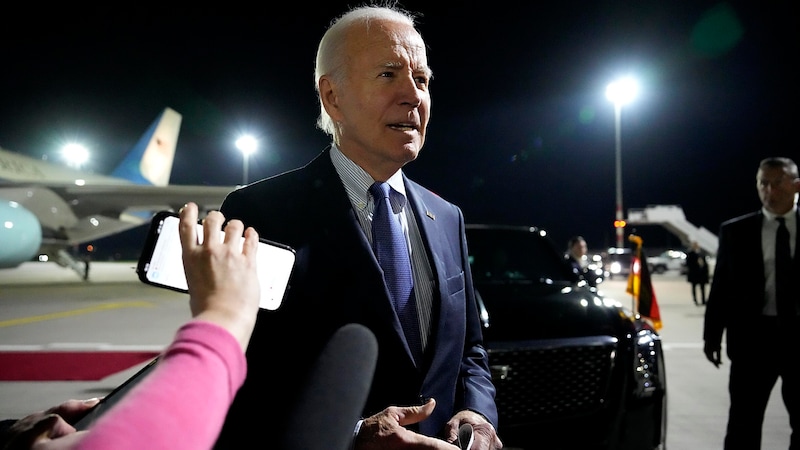 US President Joe Biden is making up for his trip to Germany. (Bild: APA/AP)