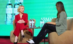 Sympathisch und unkompliziert: Cate Blanchett im Gespräch mit Moderatorin Mari Lang.