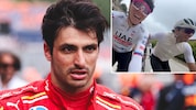 Carlos Sainz kam auf dem Rennrad zusammen mit Tadej Pogacar ins Schwitzen.  (Bild: GEPA pictures, instagram.com/carlossainz55)