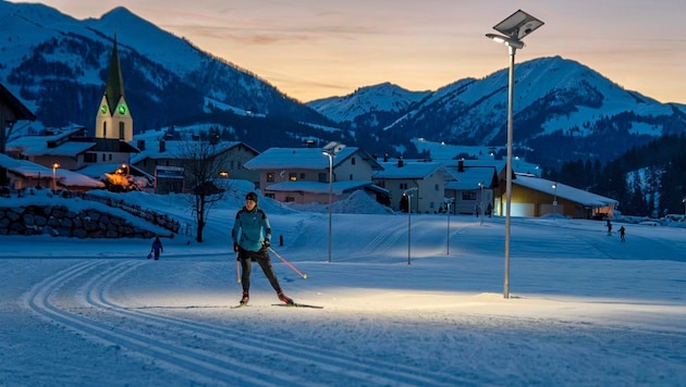 Wintersportfans kommen auch in der Nacht auf ihre Kosten. (Bild: Klubarbeit)