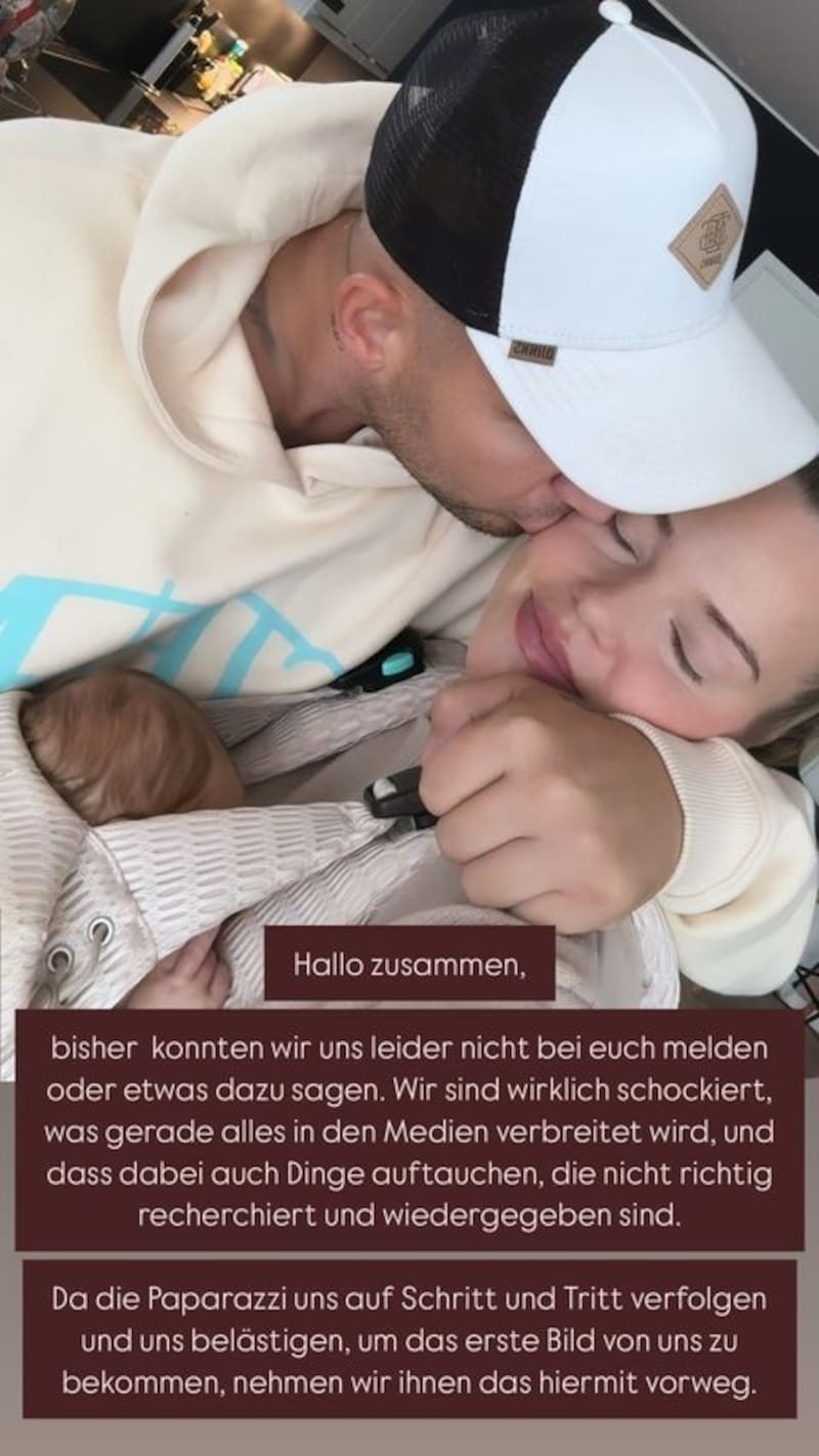 Das Posting von Lombardi und Rypa in ihren Instagram-Stories (Bild: www.instagram.com/lauramaria.rp)