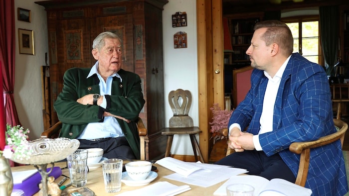 Powerful, witty and full of plans: Hannes Androsch in mid-October during the last "Steirerkrone" ...
