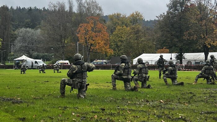 Enemy contact on solid ground.