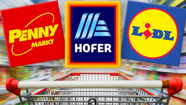 Hofer, Lidl and Penny attract new starters with more money and lots of extra benefits. (Bild: Krone KREATIV/stock.adobe.com)