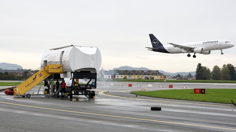 Airport operations continued as normal during the exercise. (Bild: Flughafen Salzburg)