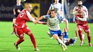 Martin Lamzari schoss Treibach gegen Steyr zum 1:0-Sieg. (Bild: Sobe Hermann/Ersteller : Hermann Sobe , 9232 Rosegg, Urheberrecht , Credit -Photo by Medienservice HS H.Sobe)