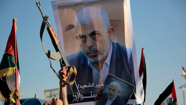 The Yemeni Houthi militia is also mourning the death of Yahya Sinwar. (Bild: APA/AP)