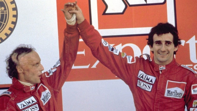 Second place behind Alain Prost was enough for Niki Lauda to win the World Championship title in 1984. (Bild: picturedesk.com/Votava / brandstaetter images / picturedesk.com)