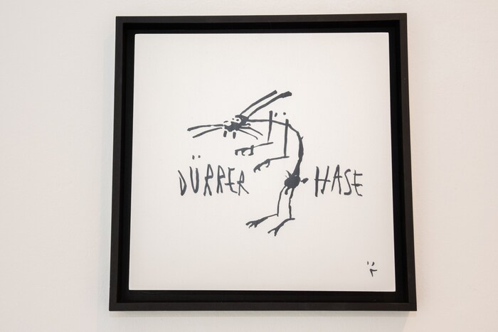 Dürrer Hase - an allusion to Dürrer's field hare.