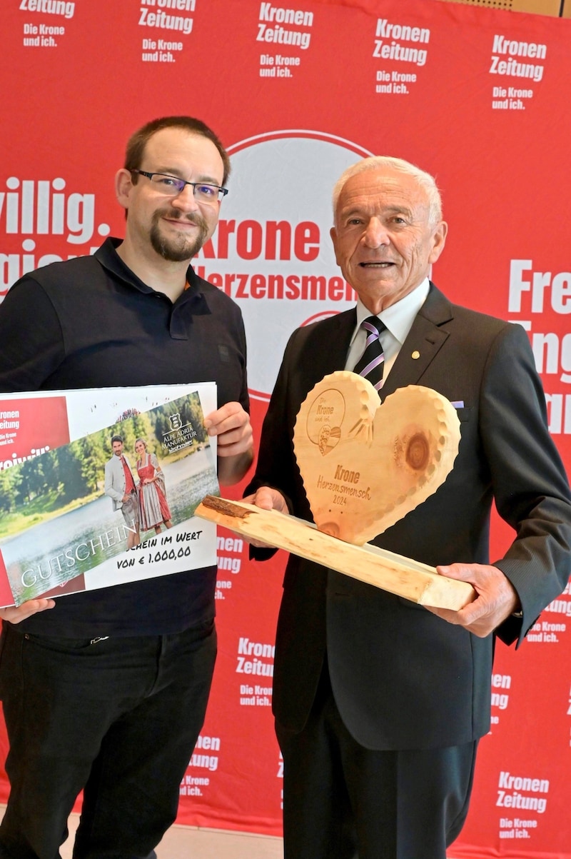 Heinrich Strießnig donated his blood 150 times in his life - and saved 150 lives. (Bild: Evelyn Hronek)