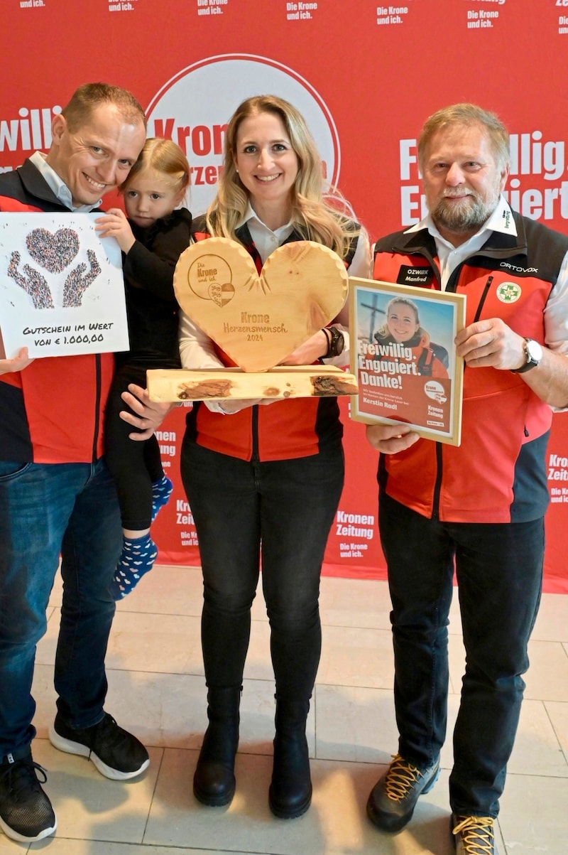 Mountain rescuer Kerstin Radl "is a person of the heart because she is always there", say her friends and colleagues - and they are right. (Bild: Evelyn Hronek)