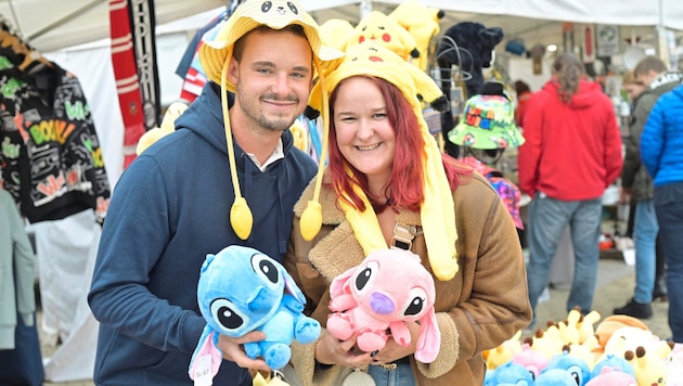 Are you looking for something rare and special? Go to the Ursula market! They even have sun hats with wiggly ears! (Bild: Evelyn Hronek/EVELYN HRONEK)