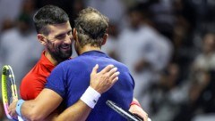 Novak Djokovic und Rafael Nadal (Bild: APA/AFP)