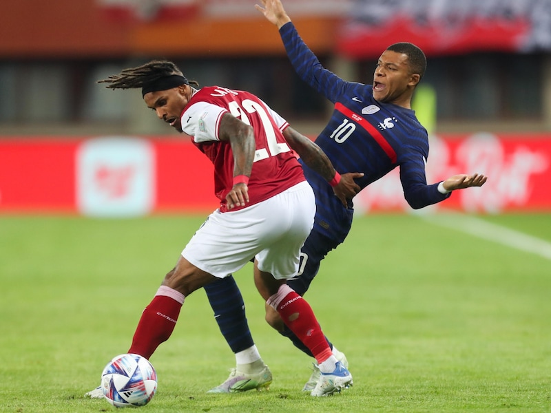 Valentino Lazaro in the ÖFB team kit (Bild: GEPA)