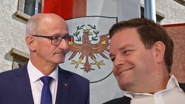 LH Anton Mattle (left) continues to strictly reject cooperation with the FPÖ and its chairman Markus Abwerzger. (Bild: Birbaumer Christof)