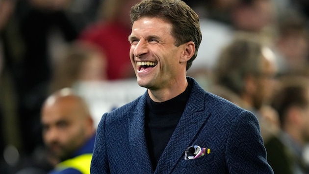 Schwingt sich Thomas Müller bald zum Bayern-Boss empor? (Bild: AP)