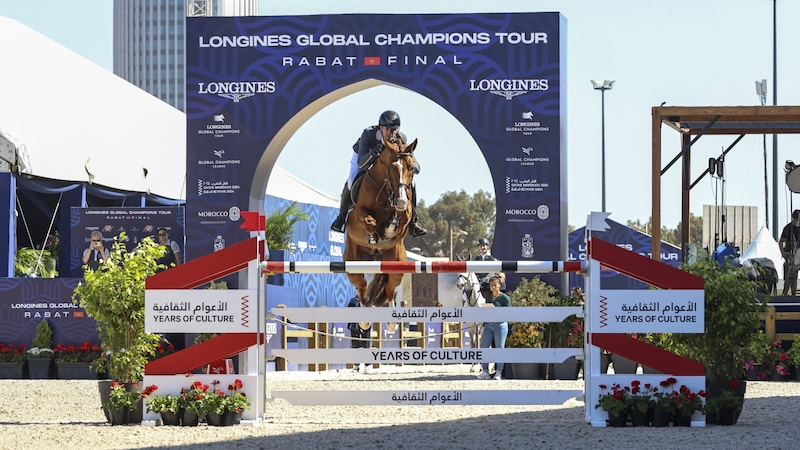 Benko's stallion "Chageorge" was also at the start in Rabat. (Bild: Longines Global Champions Tour/Stefano Grasso)