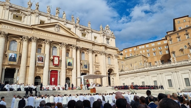 The canonization in Rome is an unforgettable experience. (Bild: Pfarre Zell am Ziller/Christoph Hurnaus)