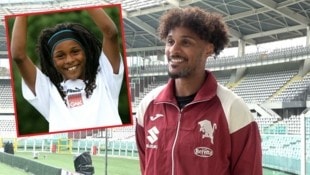 Valentino Lazaro als GAK-Youngster und aktuell als Spieler beim FC Torino (Bild: GEPA, Hannes Maierhofer)