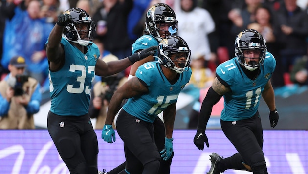 The Jacksonville Jaguars have won the NFL game in London against the New England Patriots. (Bild: Copyright 2024 The Associated Press. All rights reserved)